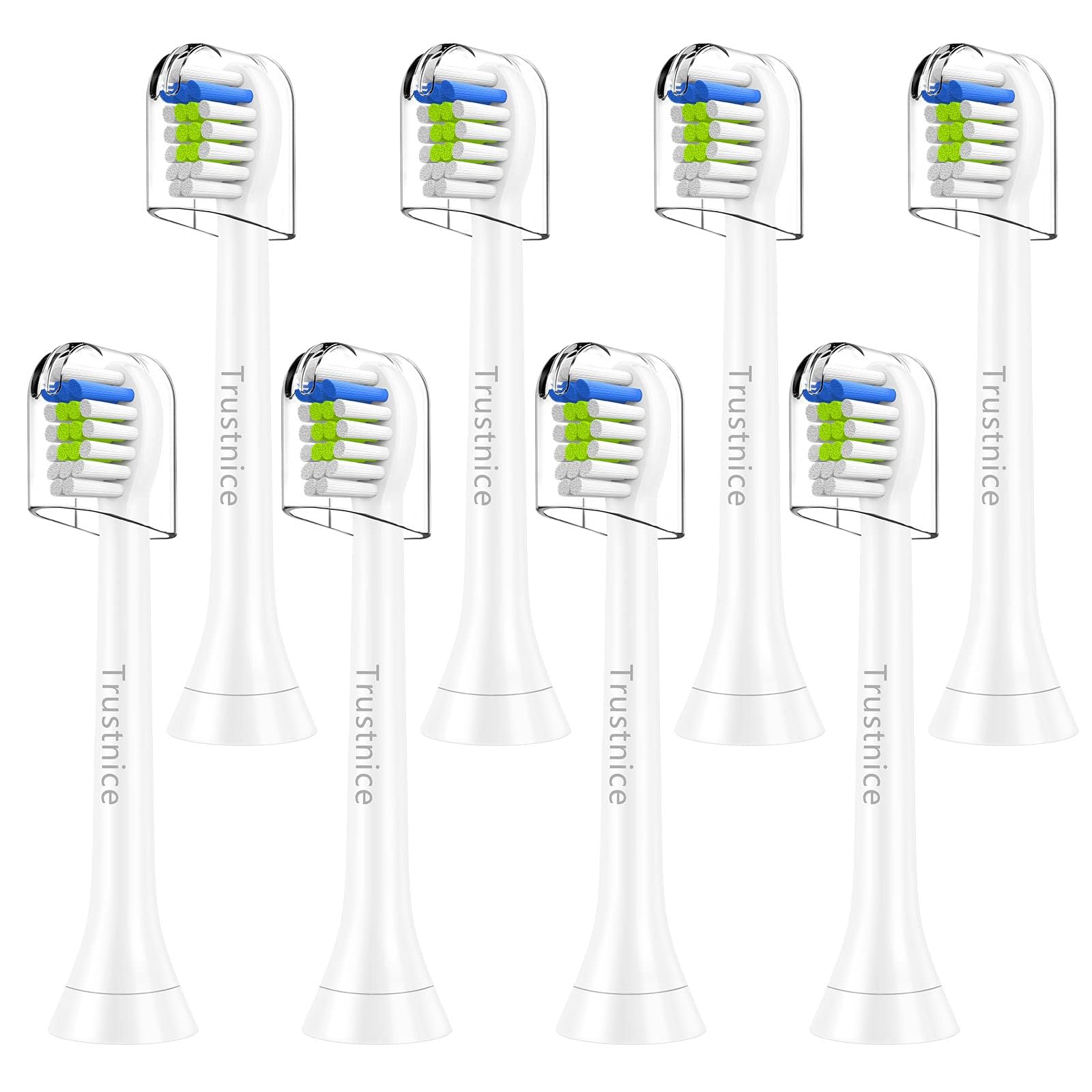 Trustnice Electric Toothbrush Replacement Brush Compatible with Philips Compact Replacement Brush White Heads, Mini, Sonicare, DiamondClean, Heads, белый