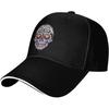 Sugar Skull Day of the Dead Baseball Cap Polyester Adjustable Sun Hat for Adult Casual