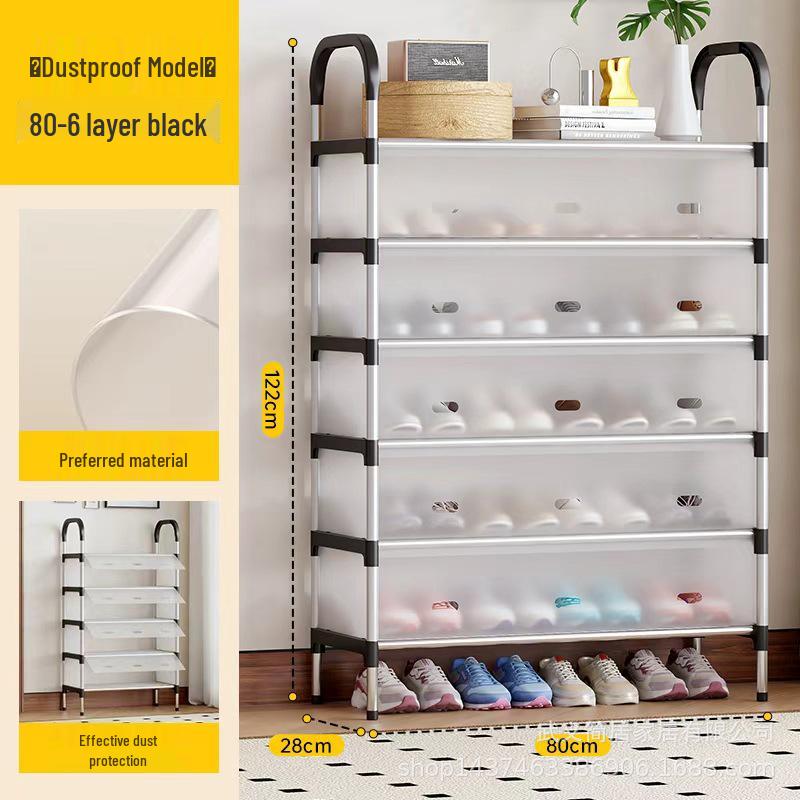 Slim Multi-Tier Shoe Rack for Entryway or Dorm