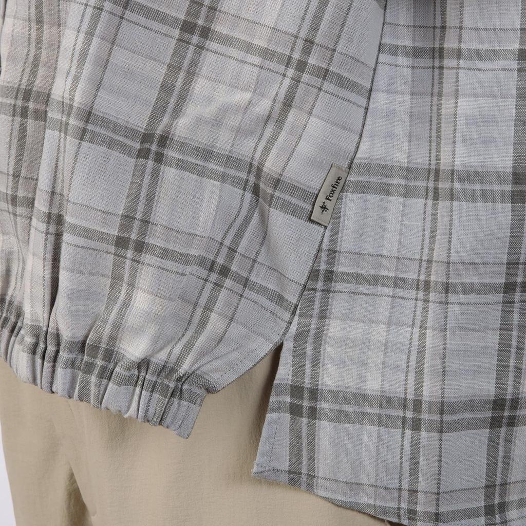 Foxfire Military TS Linen Check Light Gray [8212582] [Moisture-Wicking, Quick-Drying] Shirt, S/S, Women's,