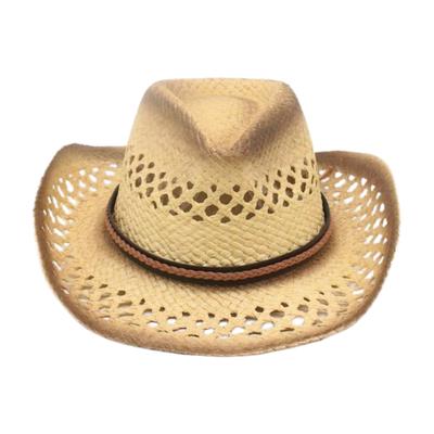 Strohhut Ethnischer Stil Schlicht Hochwertiger Cowboyhut Sommer Sonnenschutz Schatten Strand Paar Strohhut