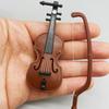 Home Decor Crafts Violin Model 1/12 Miniature Violin Dollhouse Toys Mini Musical Instruments  Decor