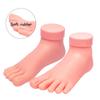 Piede per Pratica Unghie Flessibile Mobile Silicone Protesico Mani Finte Morbide per Allenamento Nail Art Display Strumento Manicure