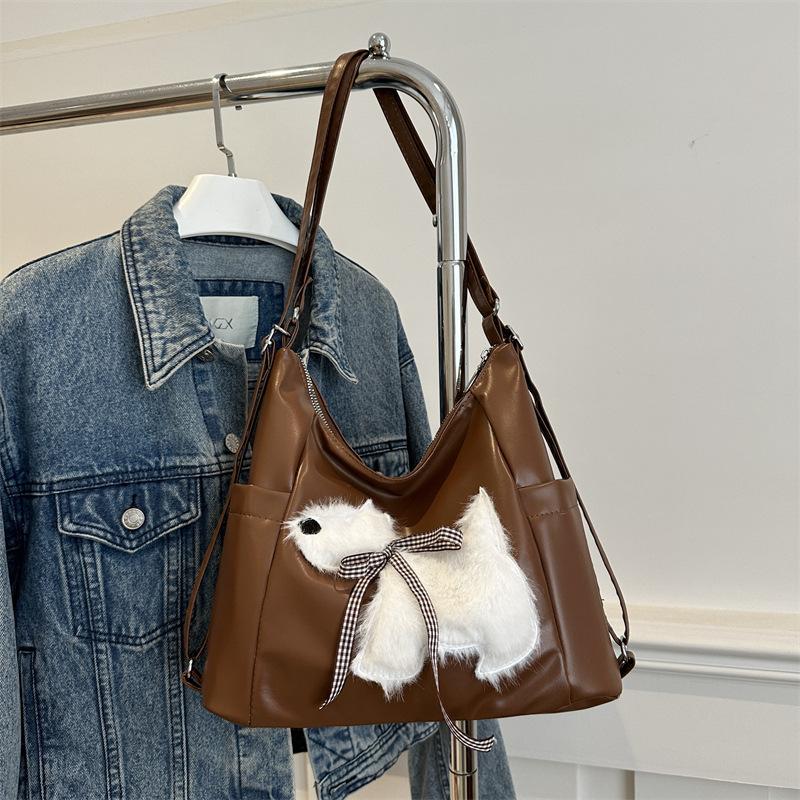 

Bag Women s 2025 New Casual Shoulder Women s Bag Commuter Large Capacity Backpack Stylish Simple Underarm Tote Bag 31*12*28