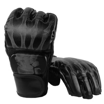 Halbfinger-Sporthandschuhe Ergonomische PU-Leder-Boxhandschuhe Trainingshandschuhe für Sandsäcke