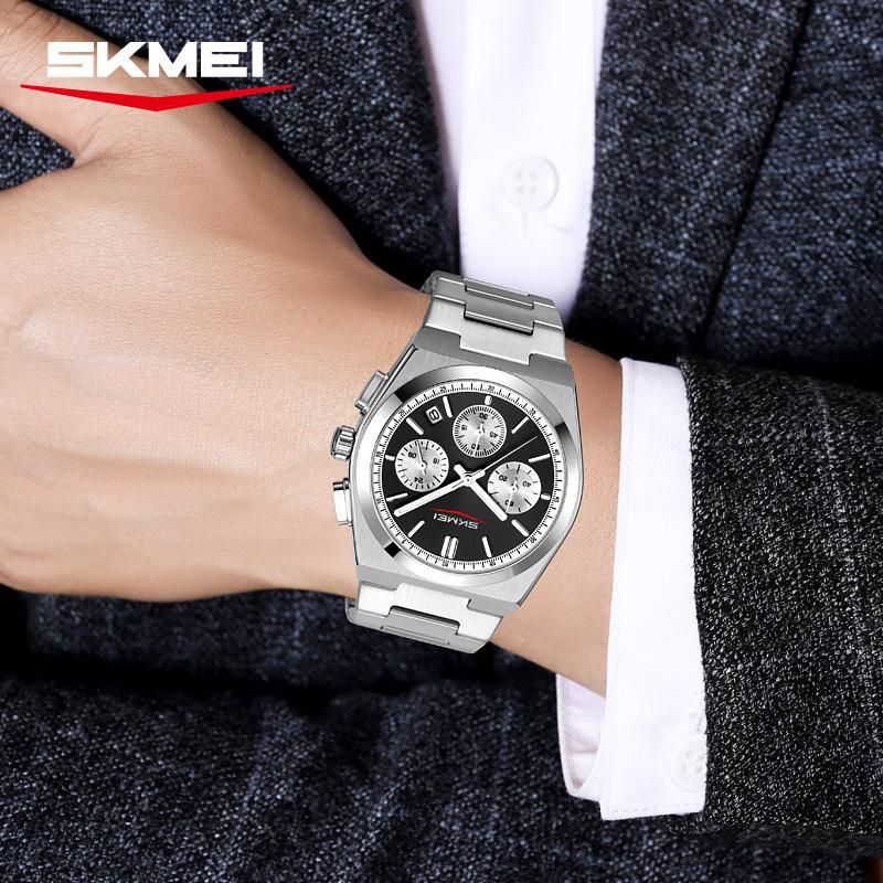 Men's Watches Waterproof Luminous Stainless Steel Quartz Business Luxury Calendar Watches for Men Reloj Hommes