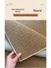 Large Japanese-Style Faux Jute Pineapple Rug for Bathroom, Living Room, and Entryway