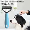 Cat Hair Remover Double-Sided Pet Detangling Rake, Dog Undercoat Rake with Rounded Blades, Grooming Supplies Shedding Brush Comb for Long Dogs,