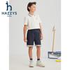 HAZZYS Boys' 2025 Summer Casual Elastic Woven Bermuda Shorts