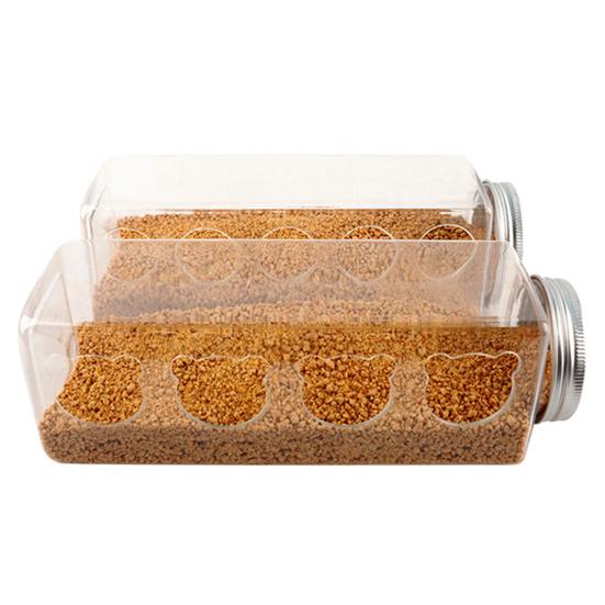 Hühnerfutterspender Flaschendeckel Design Transparent Großes Fassungsvermögen Kunststoff Geflügel Getreide Wasser