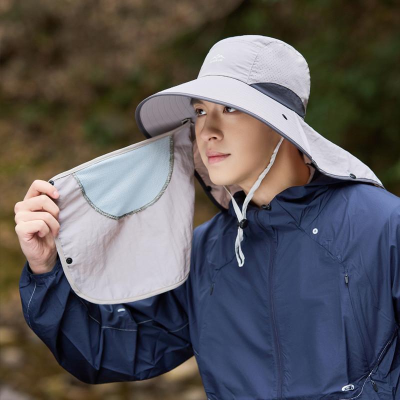 Summer Bucket Hat With Sunshade And Breathable Polyester Material For Men Outdoor Activities