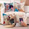 Anime The Summer Hikaru Died Pillow Case Silky Elegant Comfort Sofa Bed Invisible Zipper