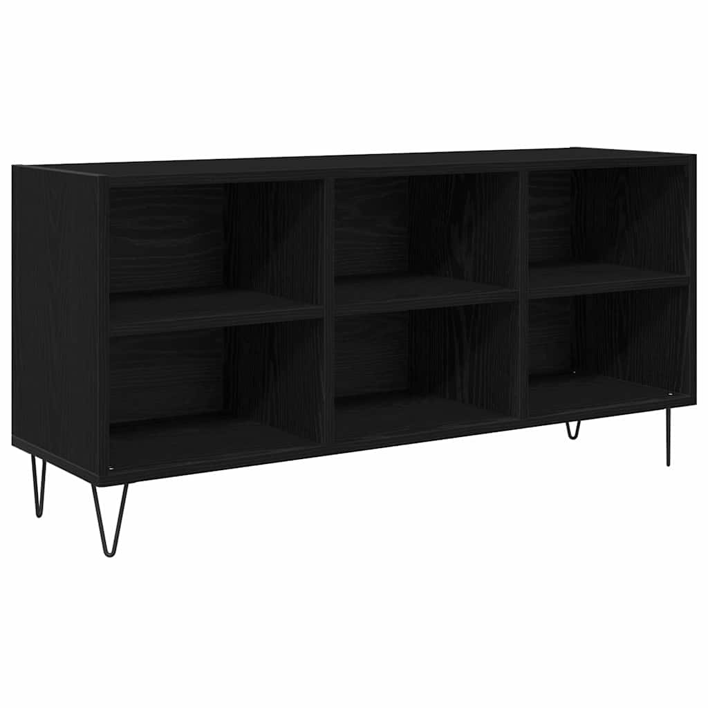 TV Stand in Black Oak Look 103.5 x 30 x 50 cm