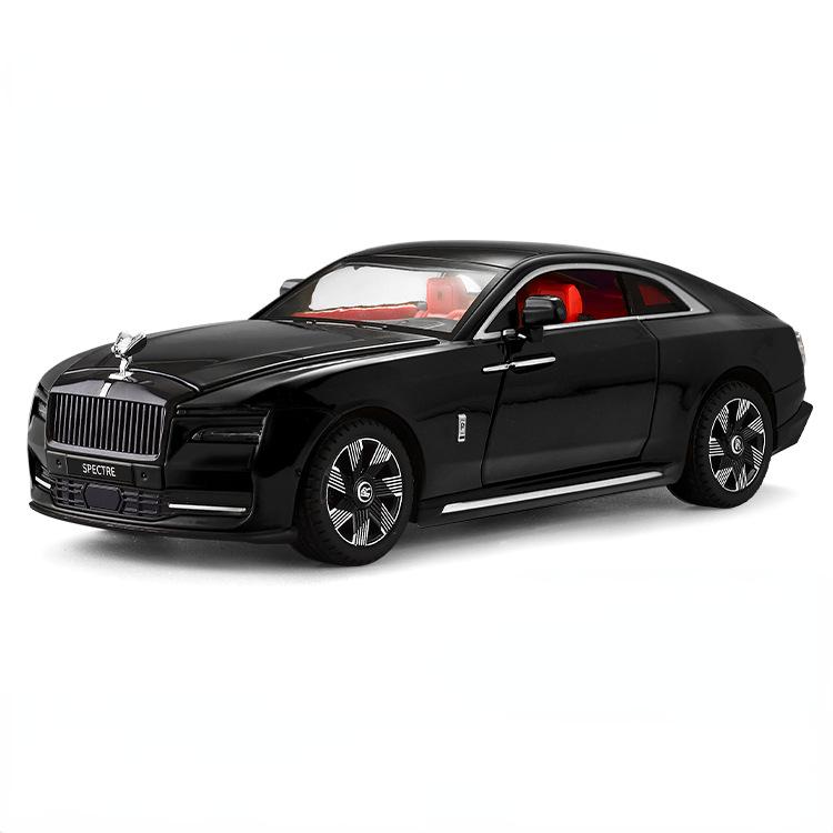 1/24 Rolls-Royce Spectre Toy Car Model Alloy Diecast with Sound Light Simulation Scale Pull Back Models Cars Toys for Boys Gifts