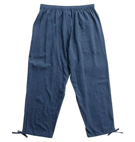 Big M1 Mc.S.P Cotton-Linen Shijira Samue, Navy, 1259-4220-1, Available In Sizes 3L, 4L, 5L, 6L, and 7L (Men's Size 4L)