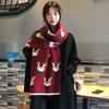 Korean Style Women's Imitation Cashmere Plaid Scarf - Thickened Winter Shawl