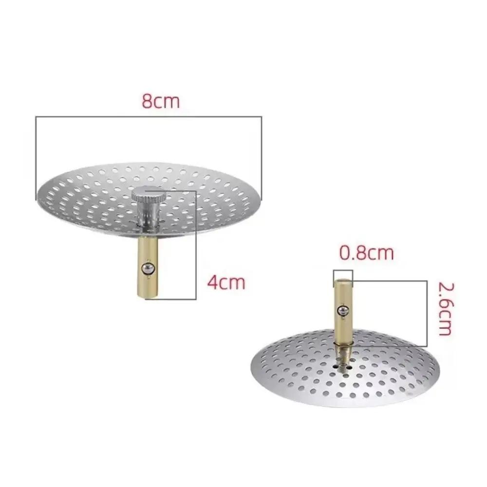 New Stainless Steel Kitchen Sink Filter Drain Hole Trap Hair Catcher Water Basin Strainer Mesh Bathroom Accessories Waste Screen