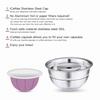 Stainless Steel Coffee Capsule Set Reusable Coffee Capsule Cup Filter with Powder Tamper Spoon Brush
