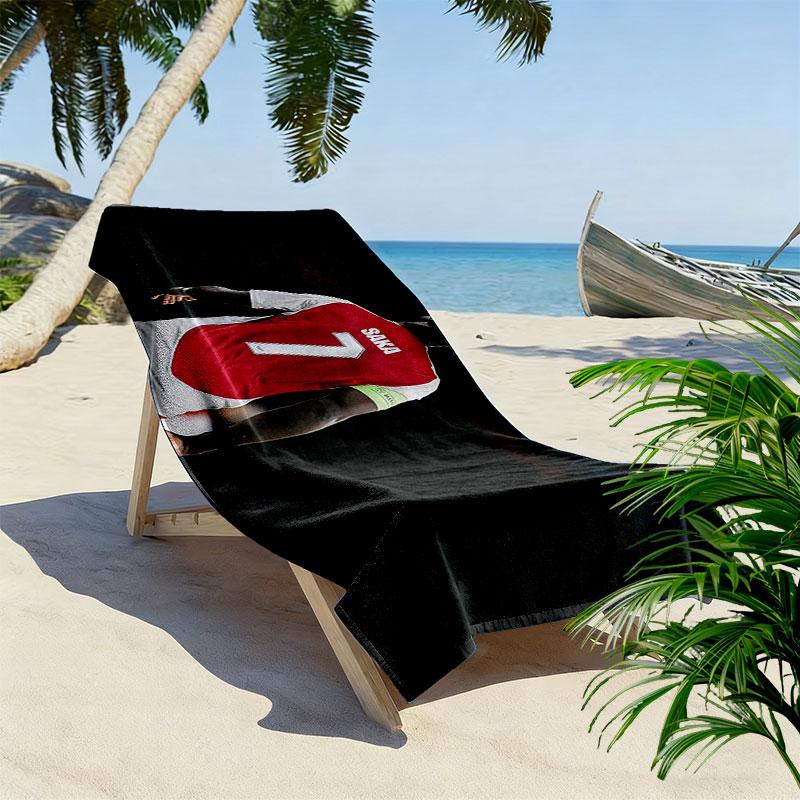 Saka Print Beach Towel, Large Soft Quick Dry Towel for Beach Camping Swimming