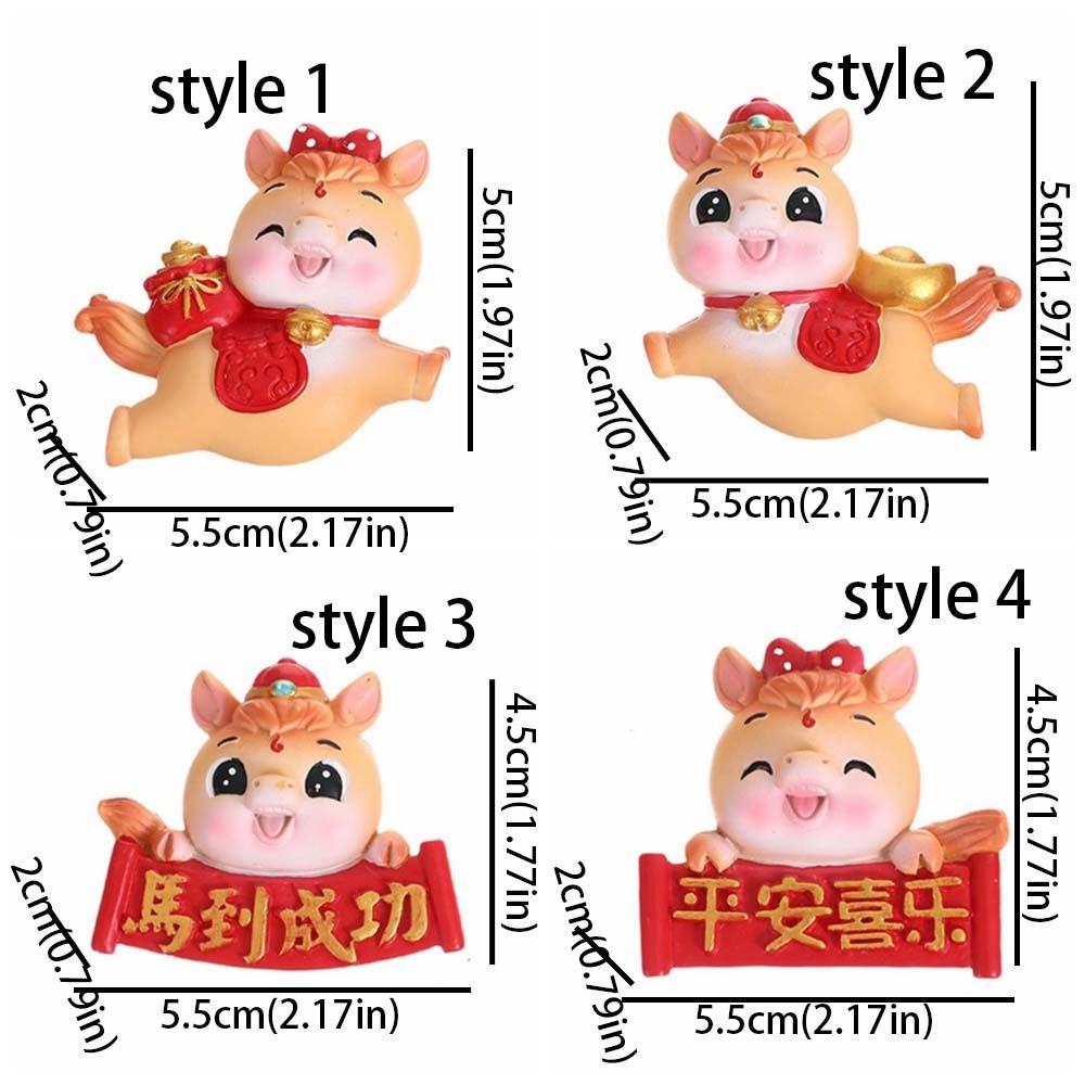 Resin 2026 Horse Figurines Funny Horse Statue Animal Statue Horse Figures  New Year Gift