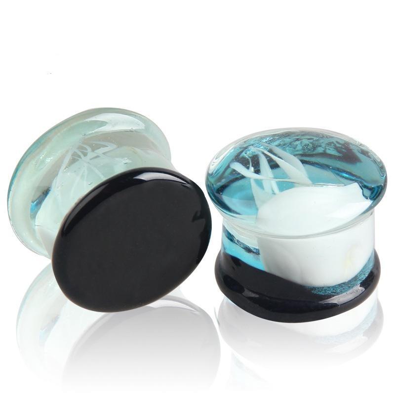 1pc European Glass Earrings Ear Expansion Marine Jellyfish Ear Jewelry