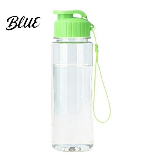 Leak-proof Water Bottle Sports Bottle with Flip Lid And Lanyard Portable PET Office Daily Jug Cup Lightweight Fitness Jug for Gym School Students