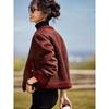 Women's Ankara Red Faux Fur Winter Coat