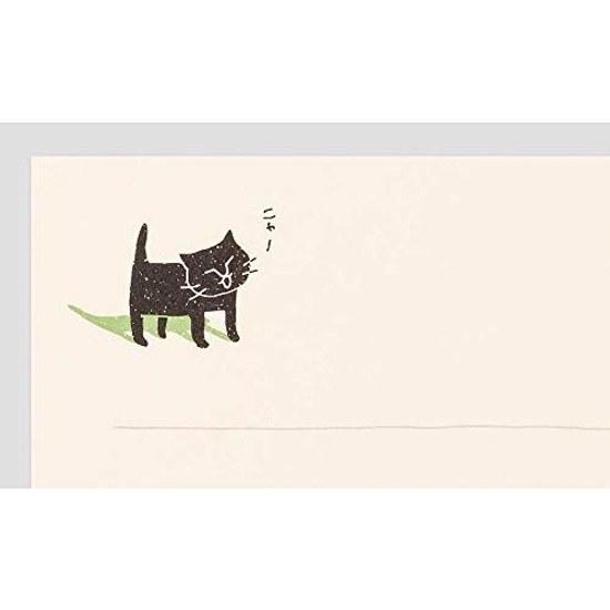 Midori Letter Set Egao Neko Pattern