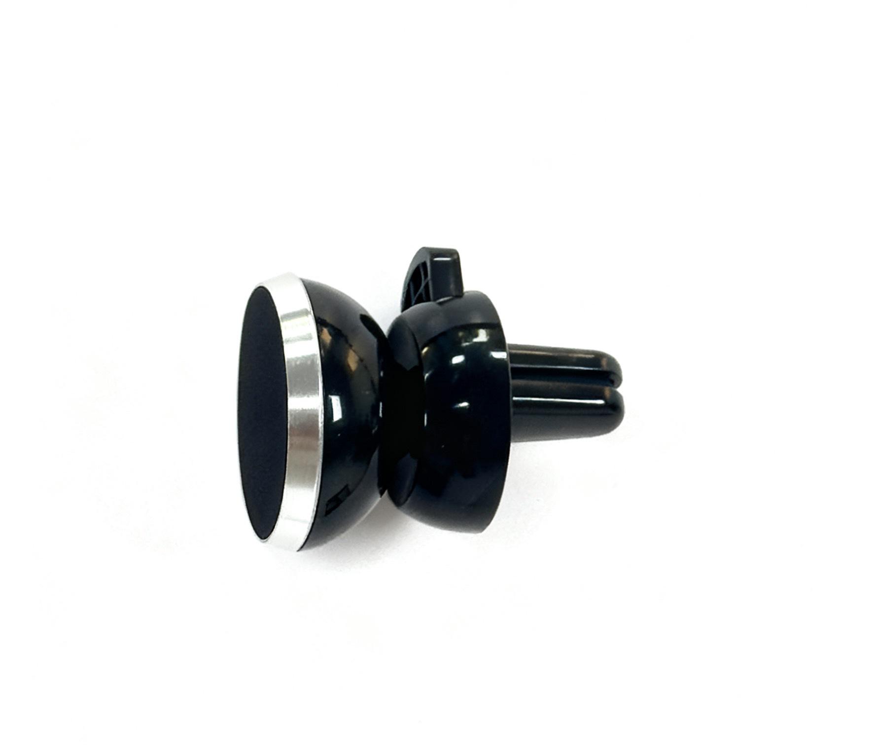 

Магнитный держатель телефона на решетку воздуховода автомобиля на 360° - универсальное многофункциональное крепление-клипса alloy six magnets серебряный