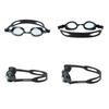 HAMIZON Swimming Goggles with Prescription 3 Nose Nose and Case Included Lenses, Anti-Fog, Sizes, Strap, Clip, Earplugs, (-1.5)