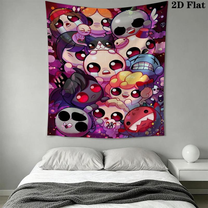 The Binding of Isaac Wall Tapestry Aesthetic Wall Hanging Printed Fabric Blanket Decorative Tapestries for Bedroom Living Room Home Decor