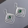 Green Emerald Gemstone Jewelry, 925 Solid Sterling Silver Earrings, Amazing Emerald Earrings New Design Jewelry, Handmade Gift For Activists