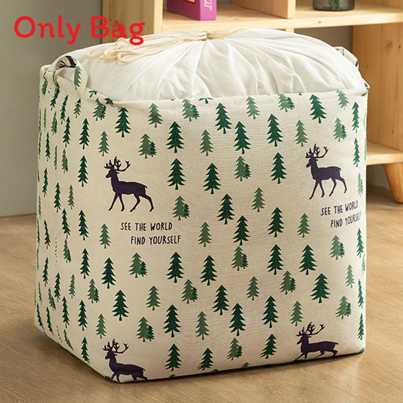 Foldable Fabric Storage Bin With Large Capacity For Bedroom Closet Organization