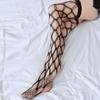 Sexy Large Grid Multi-Line Fishnet Stocking For Women Black Fishnet Stocking