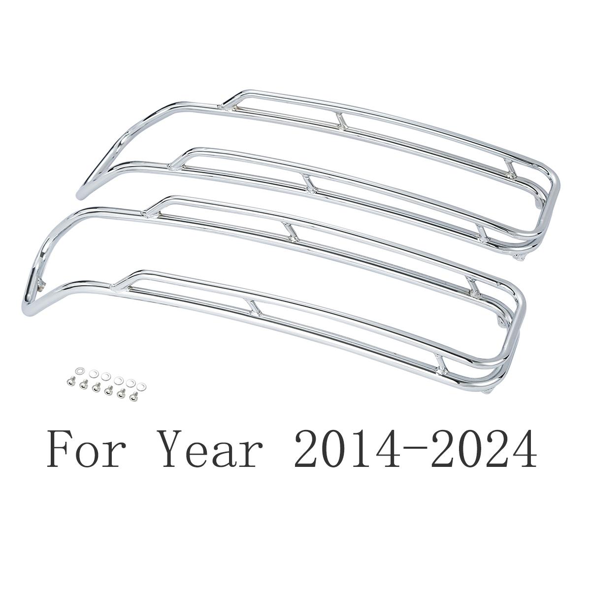 

Motorcycle Saddlebags Lid Top Rail Guard For Harley Touring Street Electra Glide Road King 1994-2013 2014-2024 For Year 2014-2024