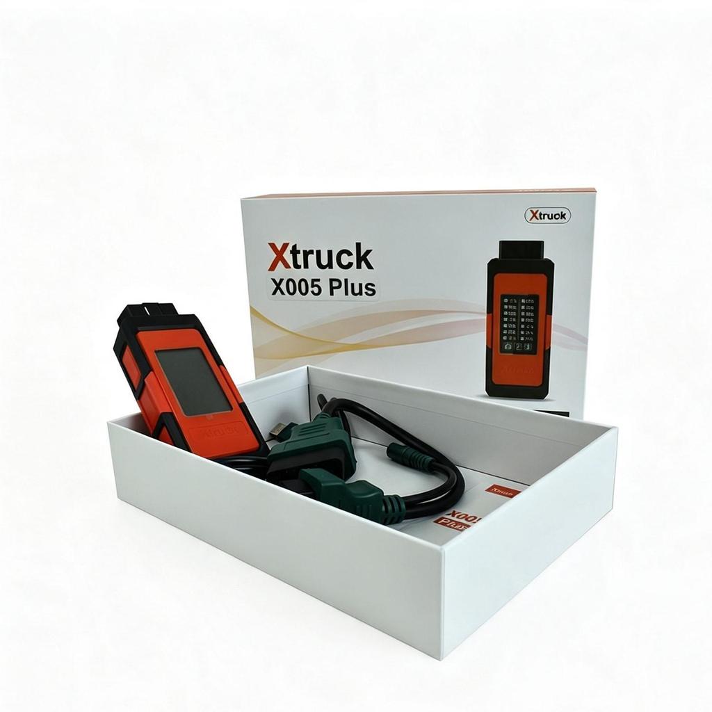 Xtruck X005 Plus heavy duty truck diagnostic scanner, read & clear ECU fault codes, forced DPF regeneration, full system diagnosis