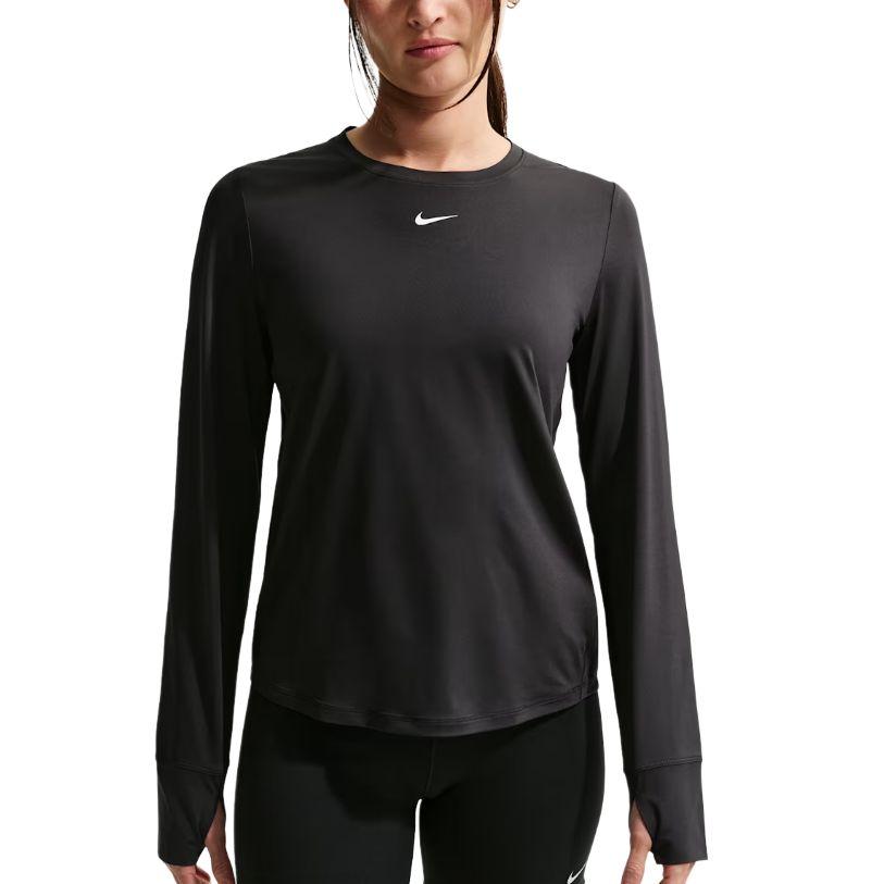 

Nike Dri-Fit One Classic Lightweight Breathable Sweat-Wicking Loose Long Sleeve Quick-Dry T-Shirt Women tops FN2802-013 XL