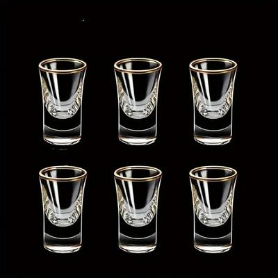 6pcs 15ml Mini Shot Glasses for Bar Pub Club Restaurant and Home Use  Tumbler Glass Cup Fine Glass High Quality Wine Ware Set