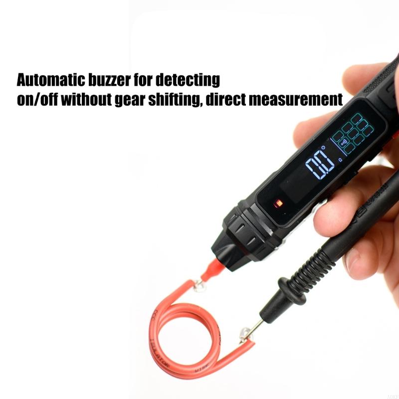 4000 Counts Digital Multimeter with LED Light Pen Type Multimeter LCD Color Display Tester for Voltage Detection A0KF