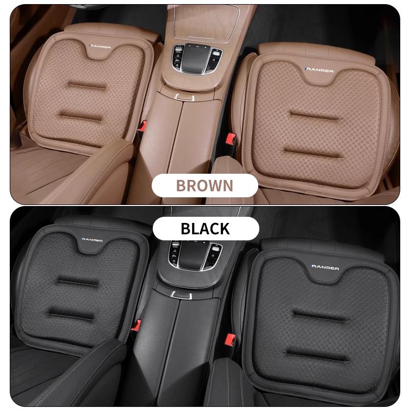 Car Seat Cover For Ford Ranger T9 T6 Raptor 2024 Breathable Non-Slip Seat Cushion Car Chair Cover Protector Pad Auto Accessories