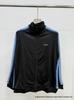 Chaqueta Deportiva con Cremallera Bordada de Mariposas, Cuello Alto Retro Trendy FOG para Hombres y Mujeres