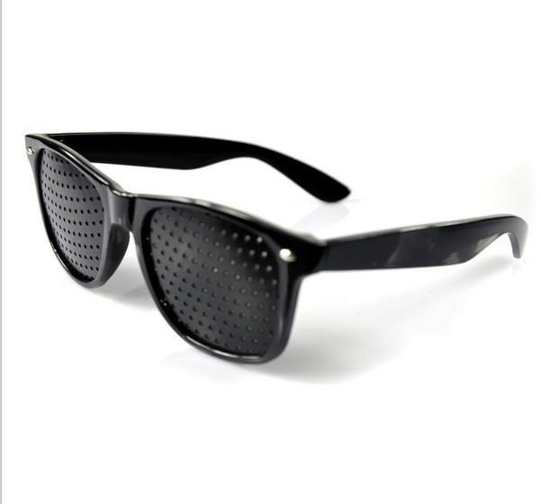 Black Pinhole Sunglasses Anti-Fatigue Vision Care Pin Hole Microporous Glasses Eye Exercise Eyesight