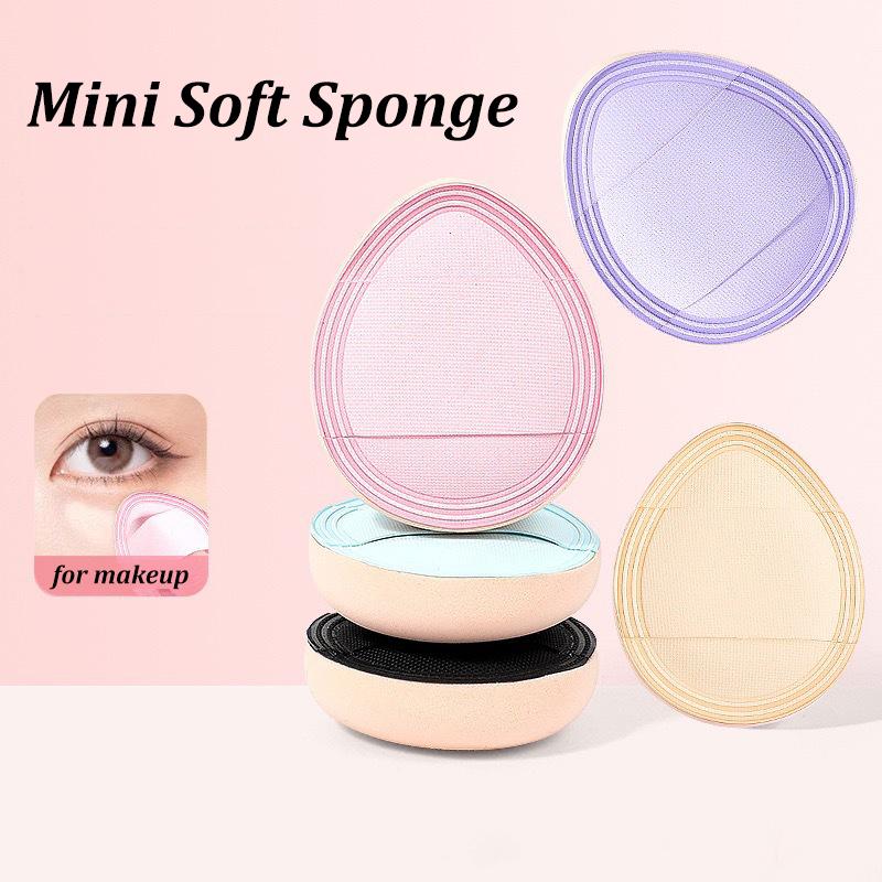 1/3Pcs Mini Finger Powder Puff Thicken Air Cushion Concealer Blusher Soft Makeup Sponge Wet Dry Use Facial Detail Beauty Tool