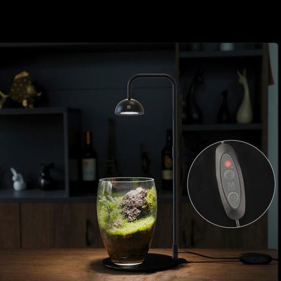 Micro Landscape Plant Growth Lamp with Timmer Height Adjustable Flicker Free Sunlight-like Spectrum