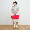 FREAKY EYELET SHOPPER BAG, RED