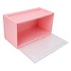Figure Display Case with Light Sensing Constant On Function 2 Tier Mini Figure Display Box Showcase for Collectibles