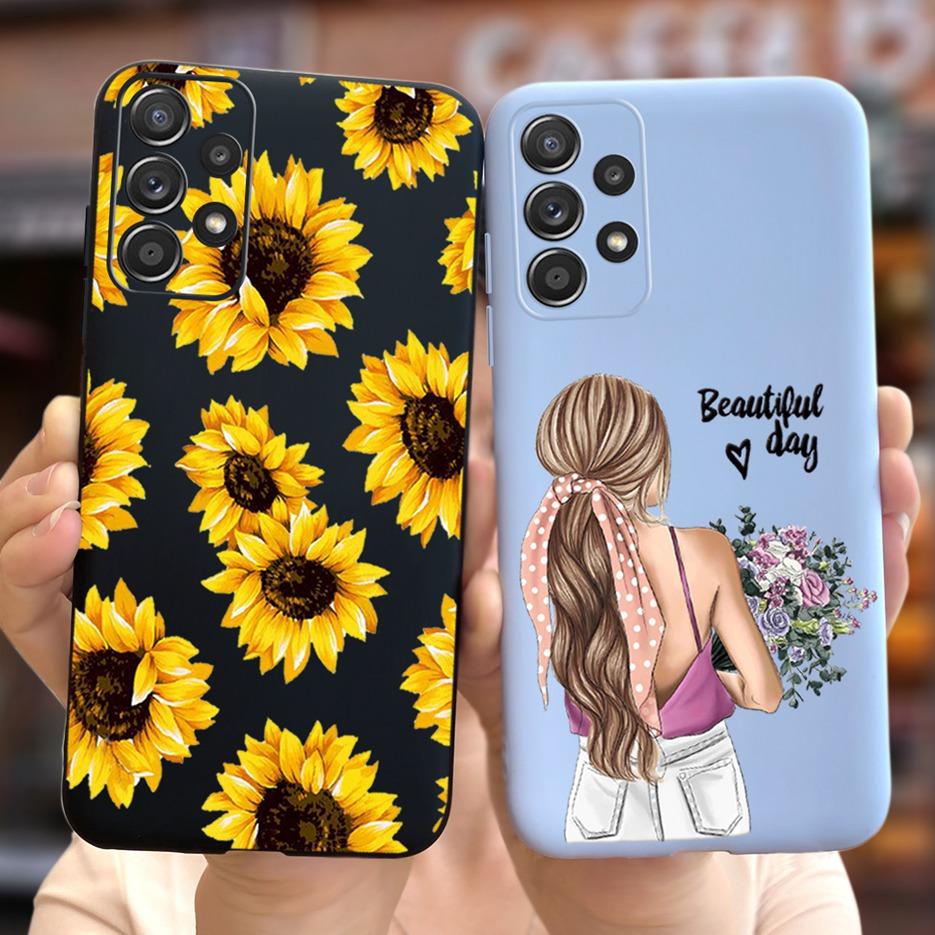 For Samsung Galaxy A13 A33 A53 A73 5G Case New Fashion Girls Soft Slim TPU Phone Case For Samsung A13 A 33 53 73 Back Cover Bags