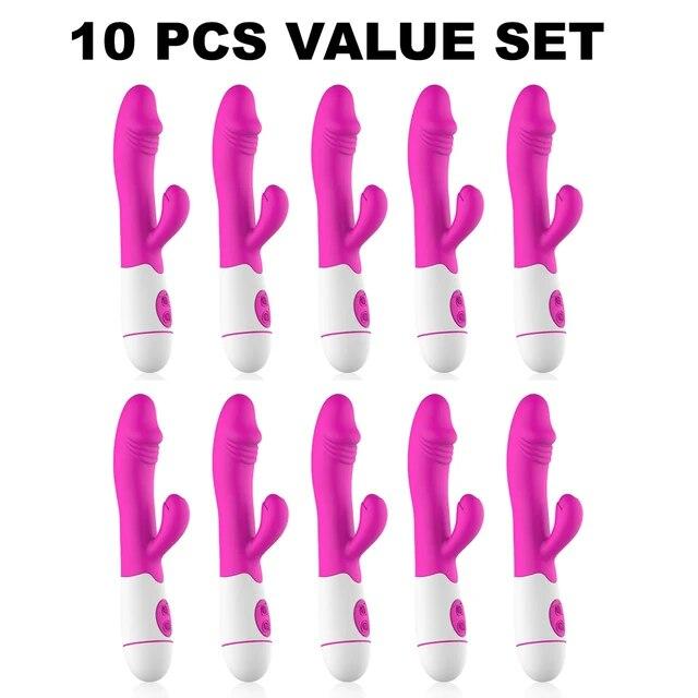 Vibrator pentru iepure, reîncărcabil, cu 30 de viteze, din silicon pentru adulți, clitoris, clitoris, jucărie sexuală, punct G, cu dublu motor, pentru femei și femei.