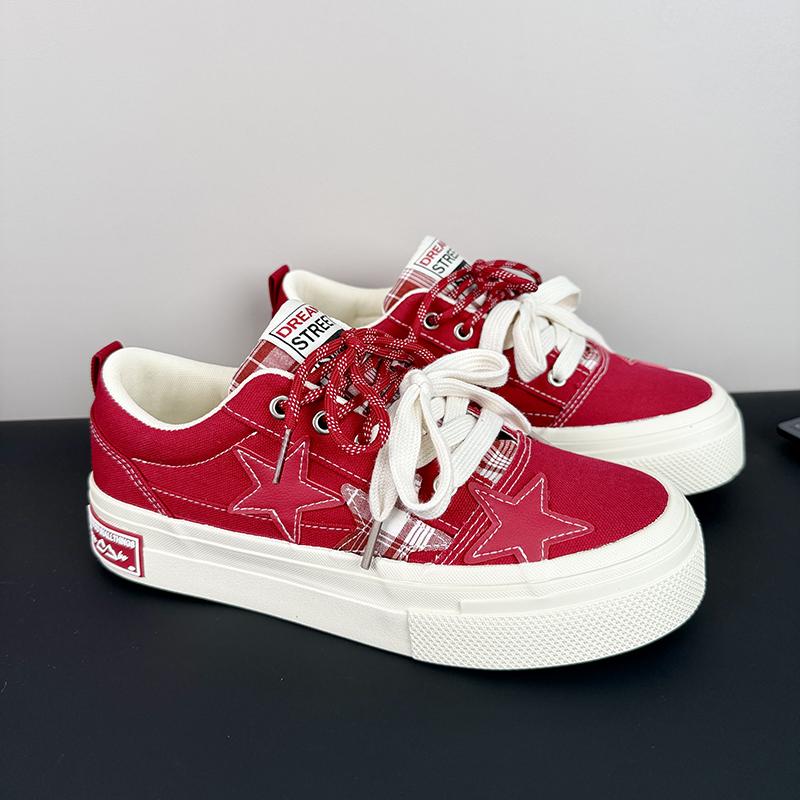 Men's Fashion Board Shoes Star Chart Trendy Versatile Men's Canvas Shoes Men's Outdoor Travel Shoes