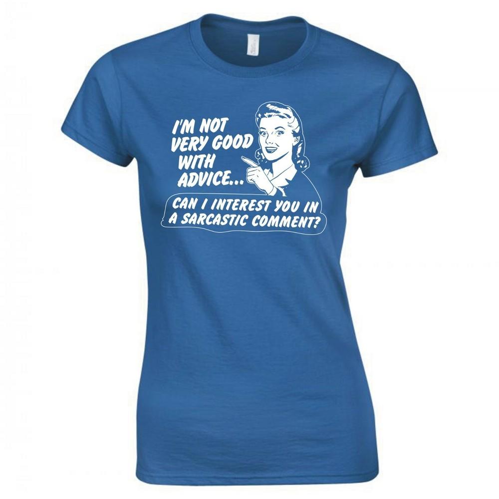 Funny Unisex Im Not Very Good With Advice Skinny Fit TShirt